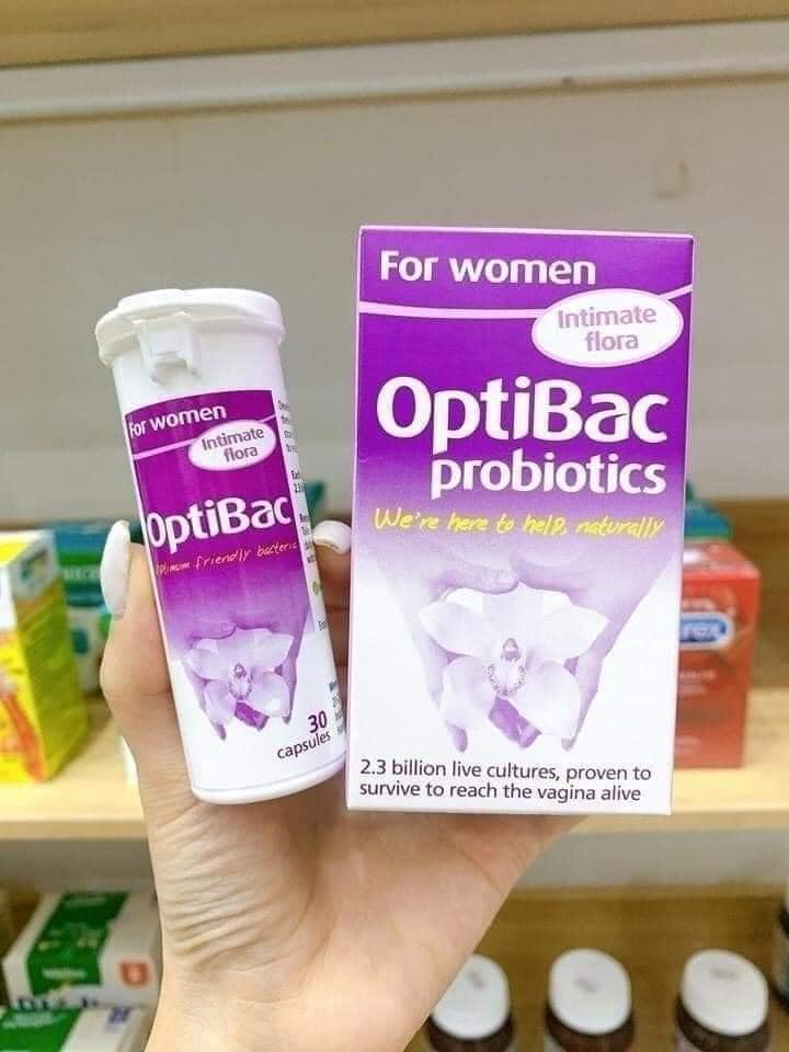 Hộp 90 viên uống phụ khoa optibac tím của uk chính hãng - 7866