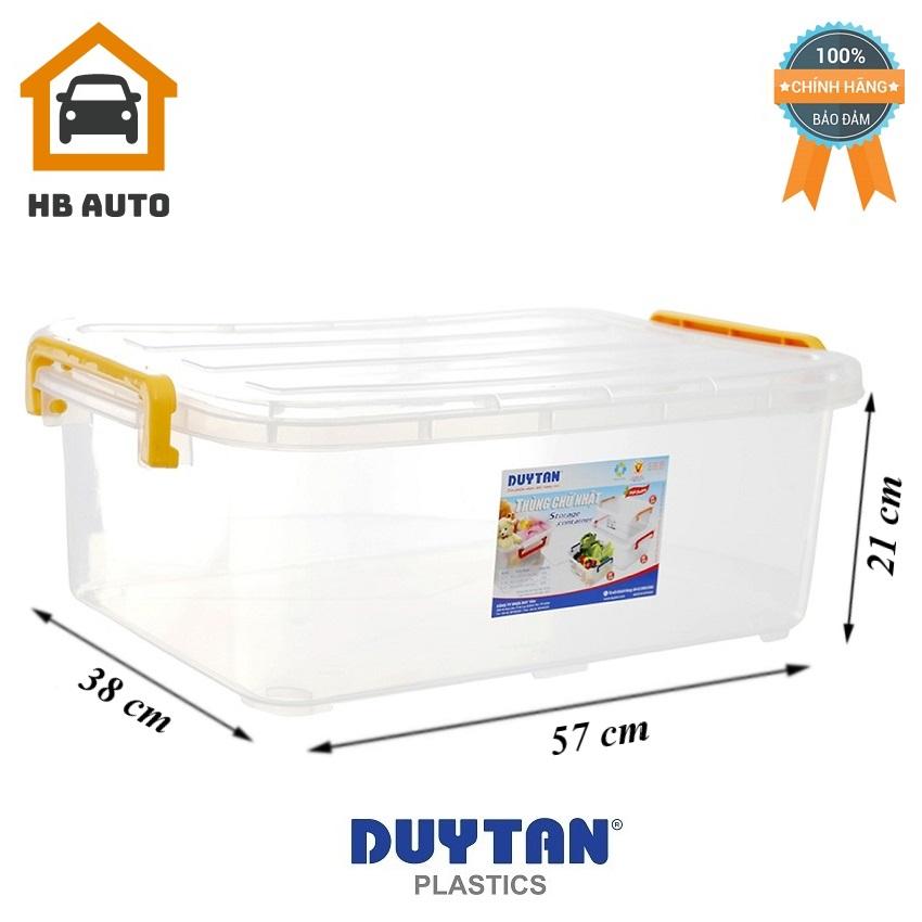 [FreeshipMAX] Thùng Nhựa Duy Tân Trong Suốt 30 Lít (56.4 x 37.9 x 20.5 cm) No.H117