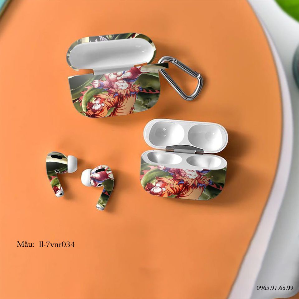 Decal Skin dán AirPods Pro mẫu Songoku Dragon Ball 06