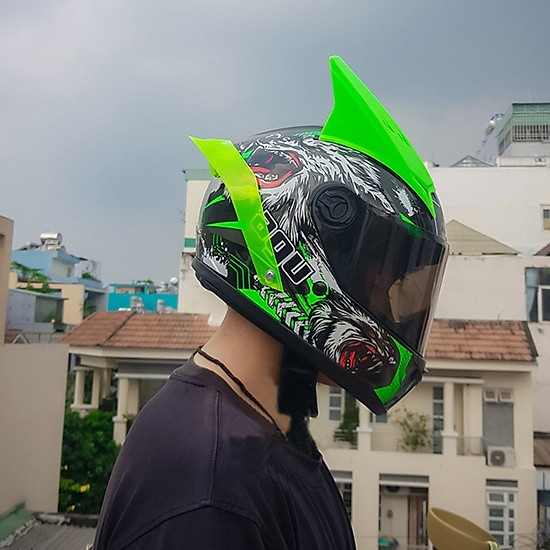 Đuôi Gió Gắn Mũ Bảo Hiểm Fullface - Siêu Đẹp