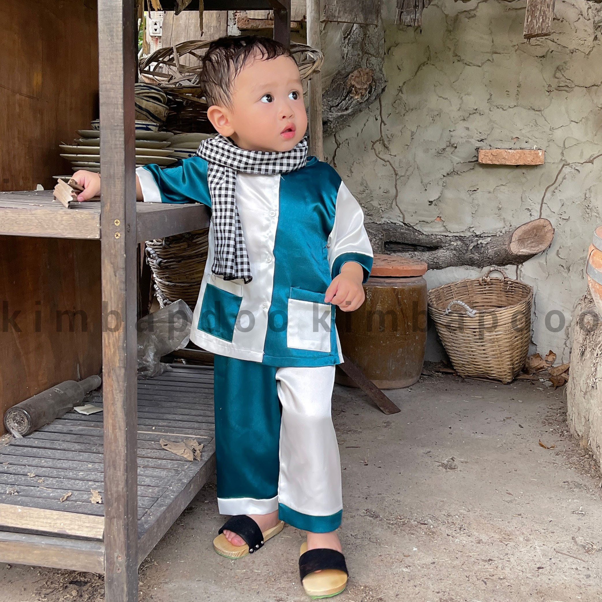 (7-16kg) Bà ba cho bé - Bà ba cute bé trai bé gái chất lụa mềm mát