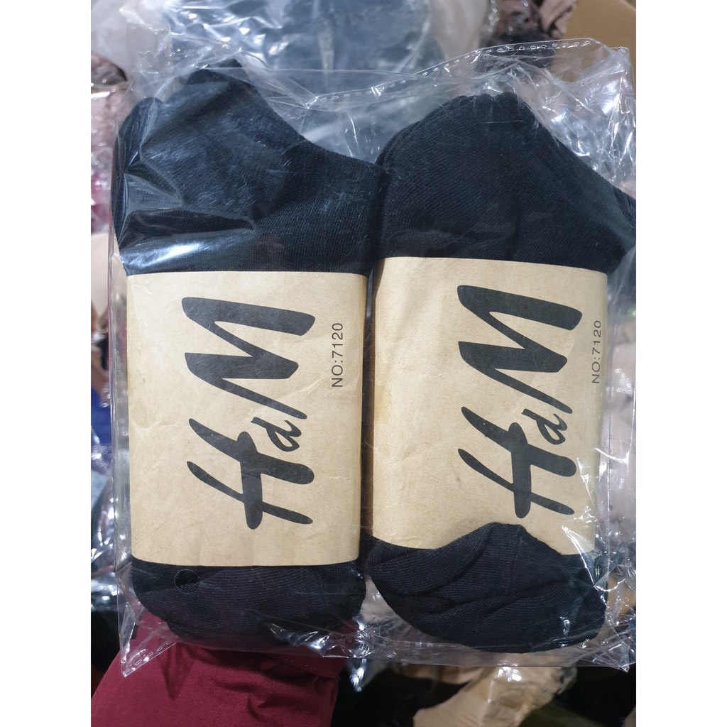 SET 5 ĐÔI TẤT HM CỔ NGẮN NAM NỮ