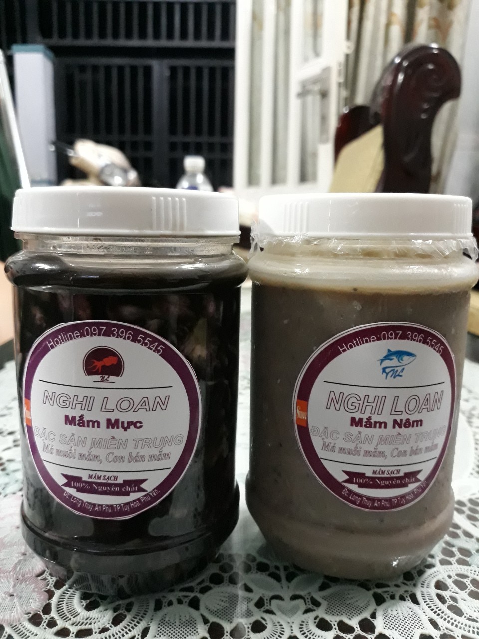 Combo 2 Lọ ( Mắm Nêm Cá Cơm Sữa 500gr + Mắm Mực Sữa 500gr ) thơm ngon nhà làm