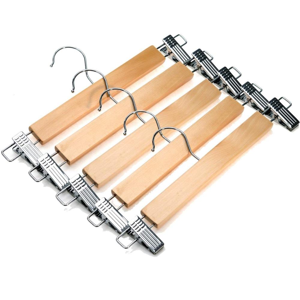 Móc Kẹp Váy Quần, Kẹp Gỗ Thường 30cm ( Bộ 10 móc )