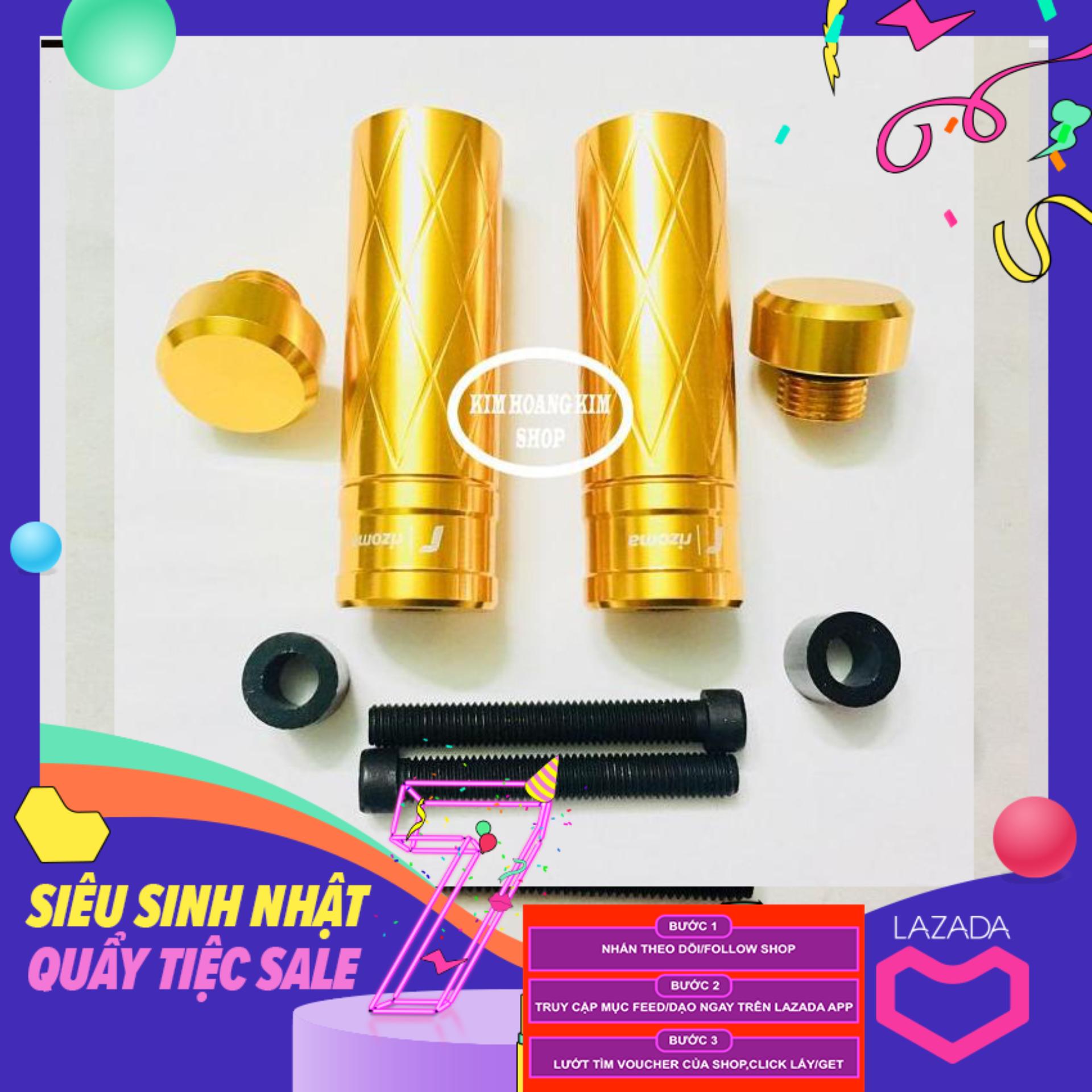 [HCM]Gù chống đổ Rizoma (màu vàng) gắn xe máy