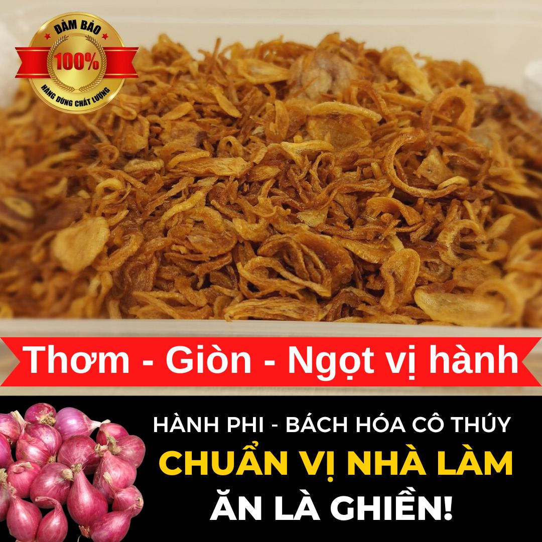 500g Hành phi nhà làm nguyên chất thơm giòn ngon
