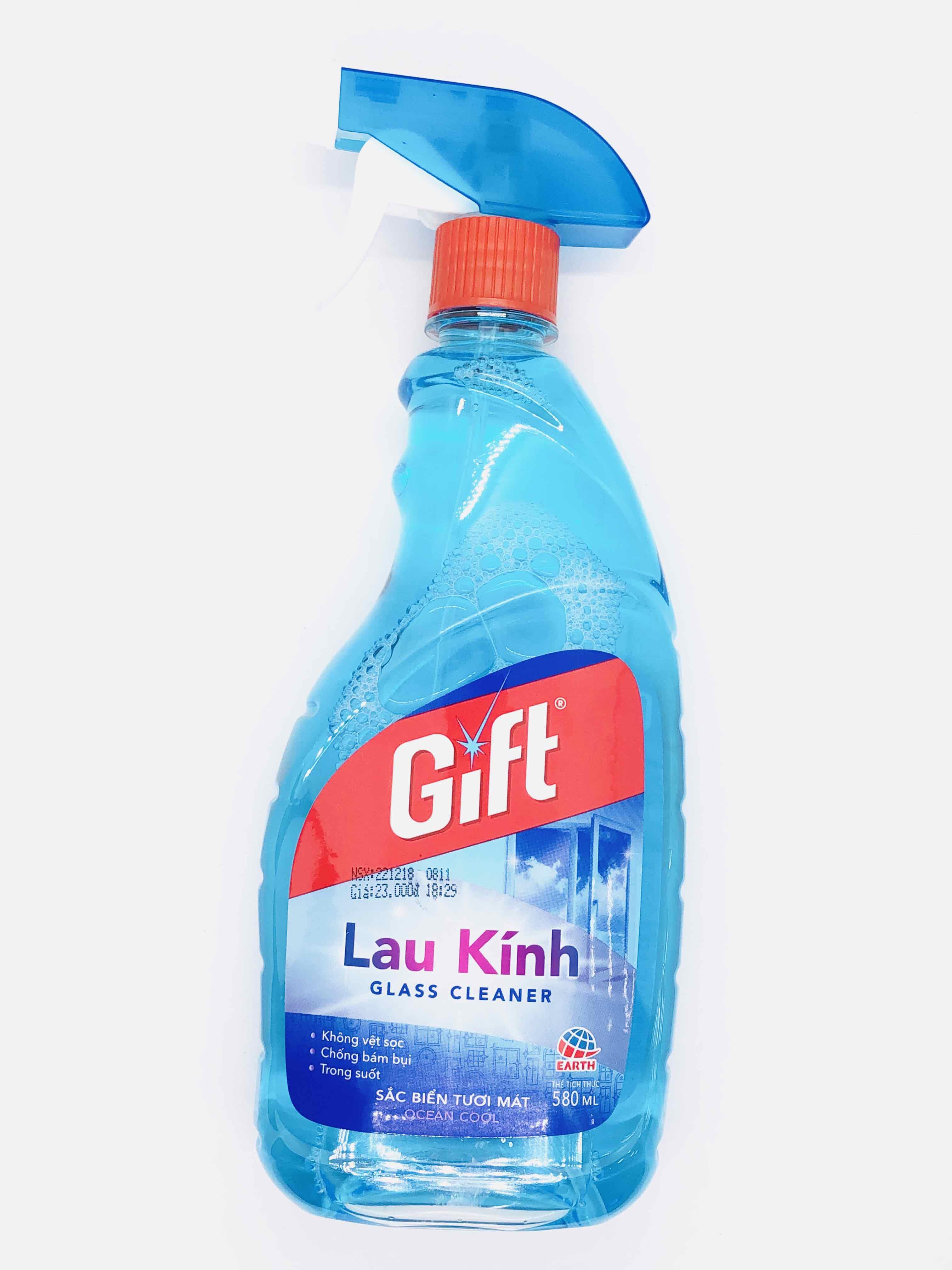 [HCM]Nước lau kiếng Gift 580ml
