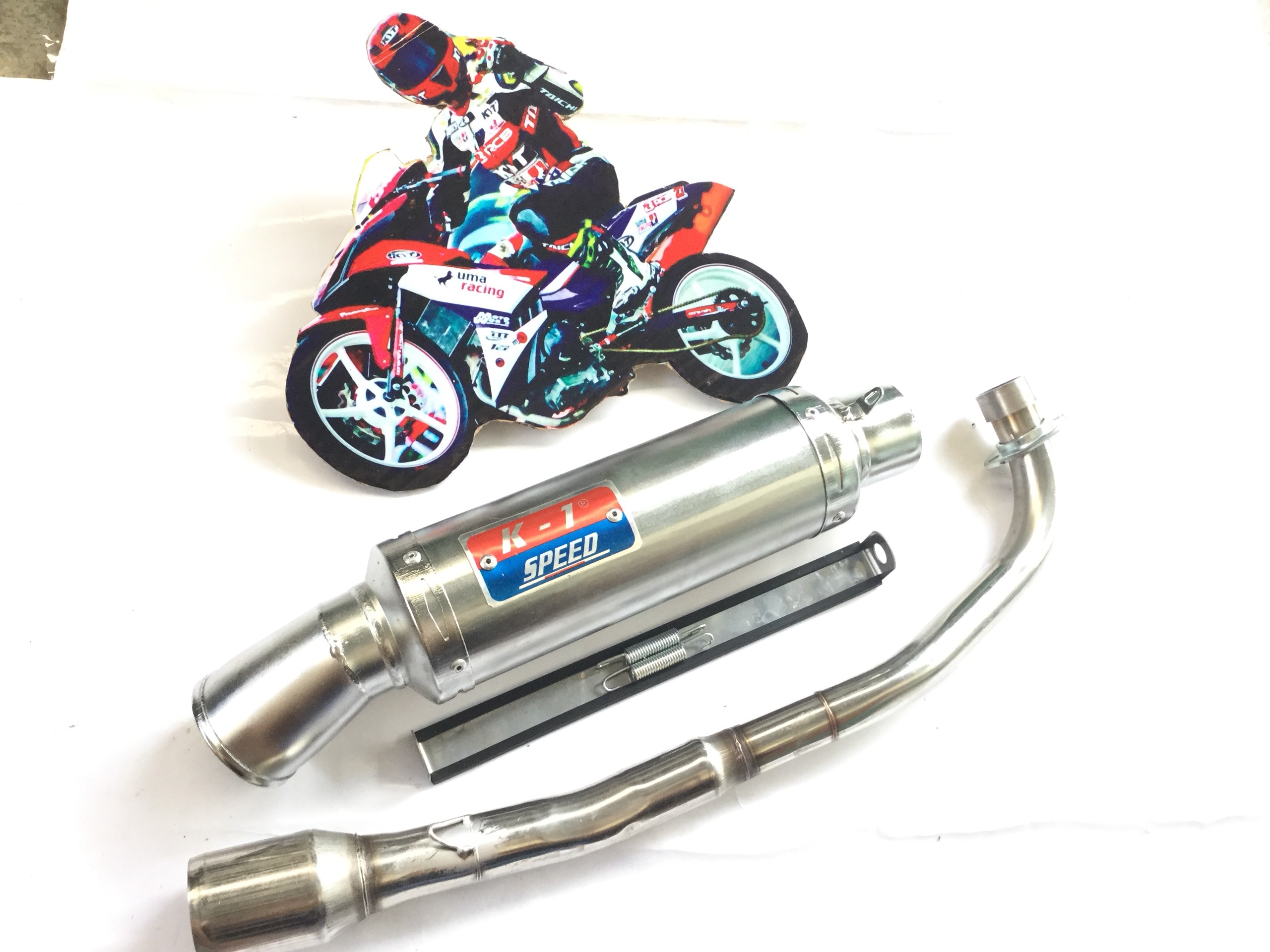 Pô độ k1 trắng - Cổ Pô Lắp wave 50 - 100, cup, dream,.....