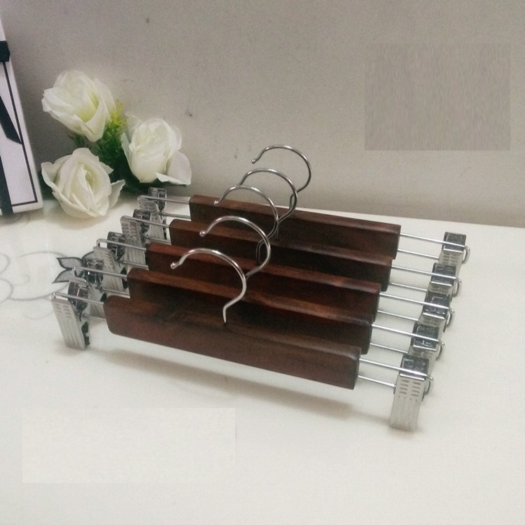 Móc Kẹp Gỗ Nâu Thường Trẻ Em 25cm ( Bộ 10 Móc )