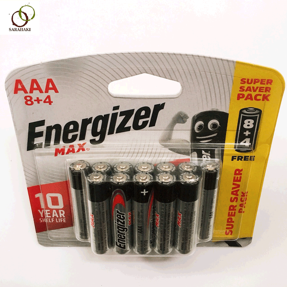 Combo 2 Vỉ Pin AAA Energizer Alkaline chính hãng (1 vỉ 12 viên)