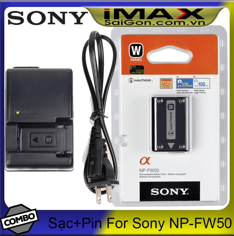 [HCM]Bộ 1 pin 1 sạc máy ảnh cho Sony NP-FW50