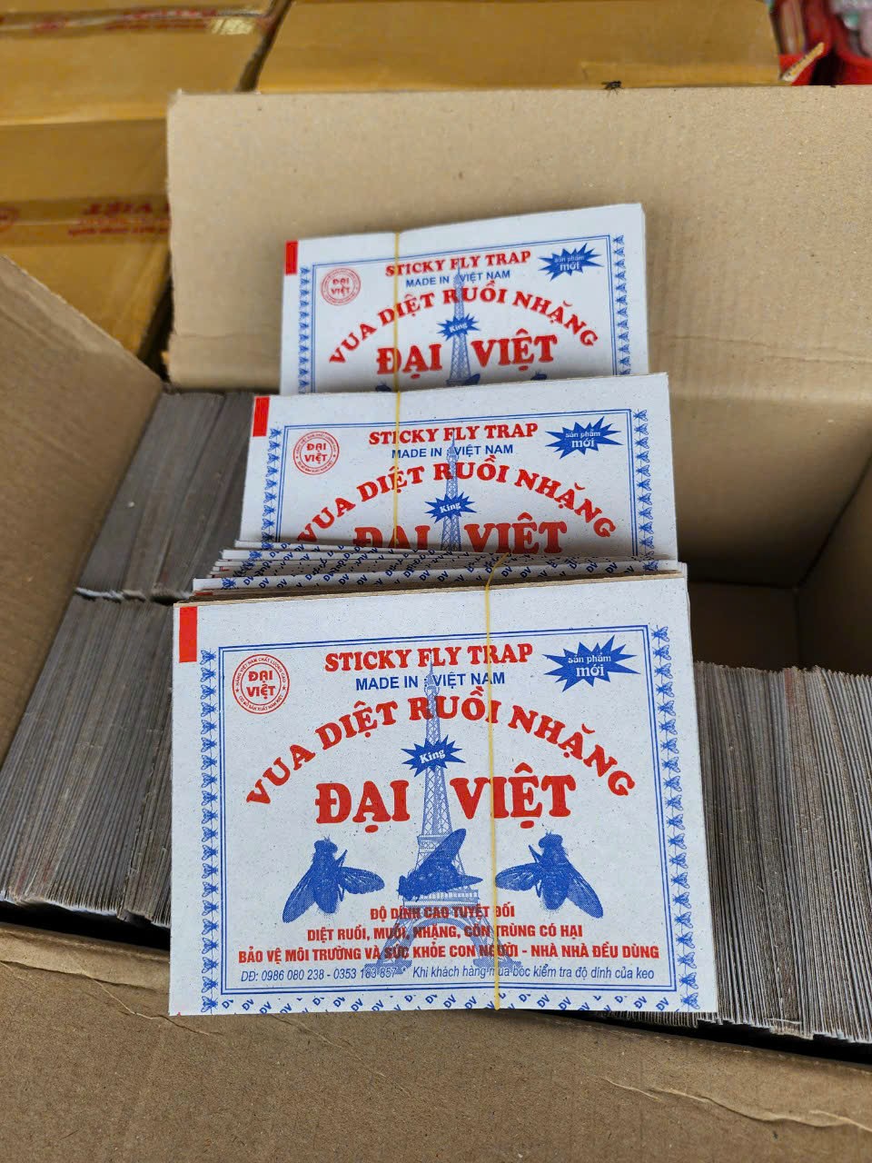 [50 MIẾNG] Combo 50 miếng keo dính ruồi siêu dính (miếng bẫy ruồi)
