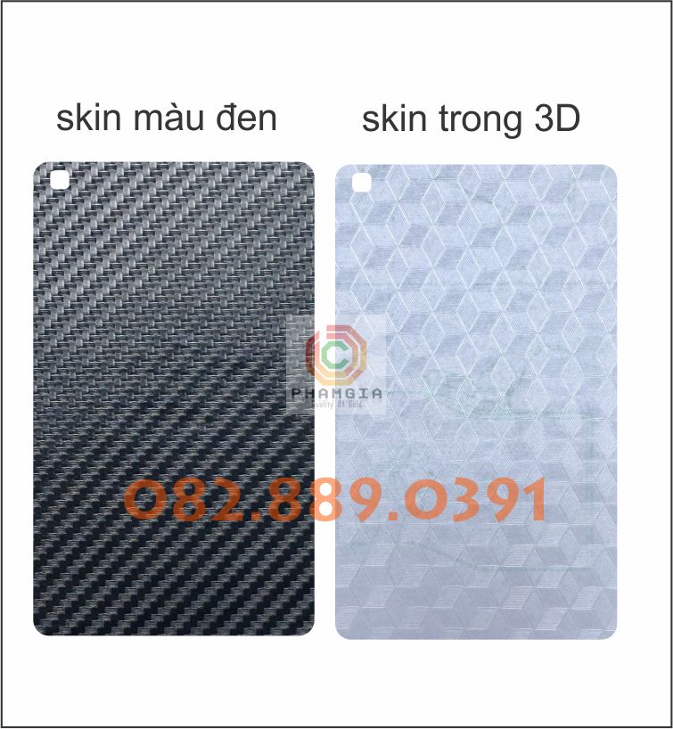 Miếng dán mặt lưng skin carbon Samsung Galaxy Máy tính bảng Samsung Galaxy Tab A8 8" T295