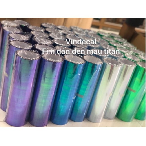 1 mét Fim dán đèn màu titan khổ 30x100cm - Vindecal BD