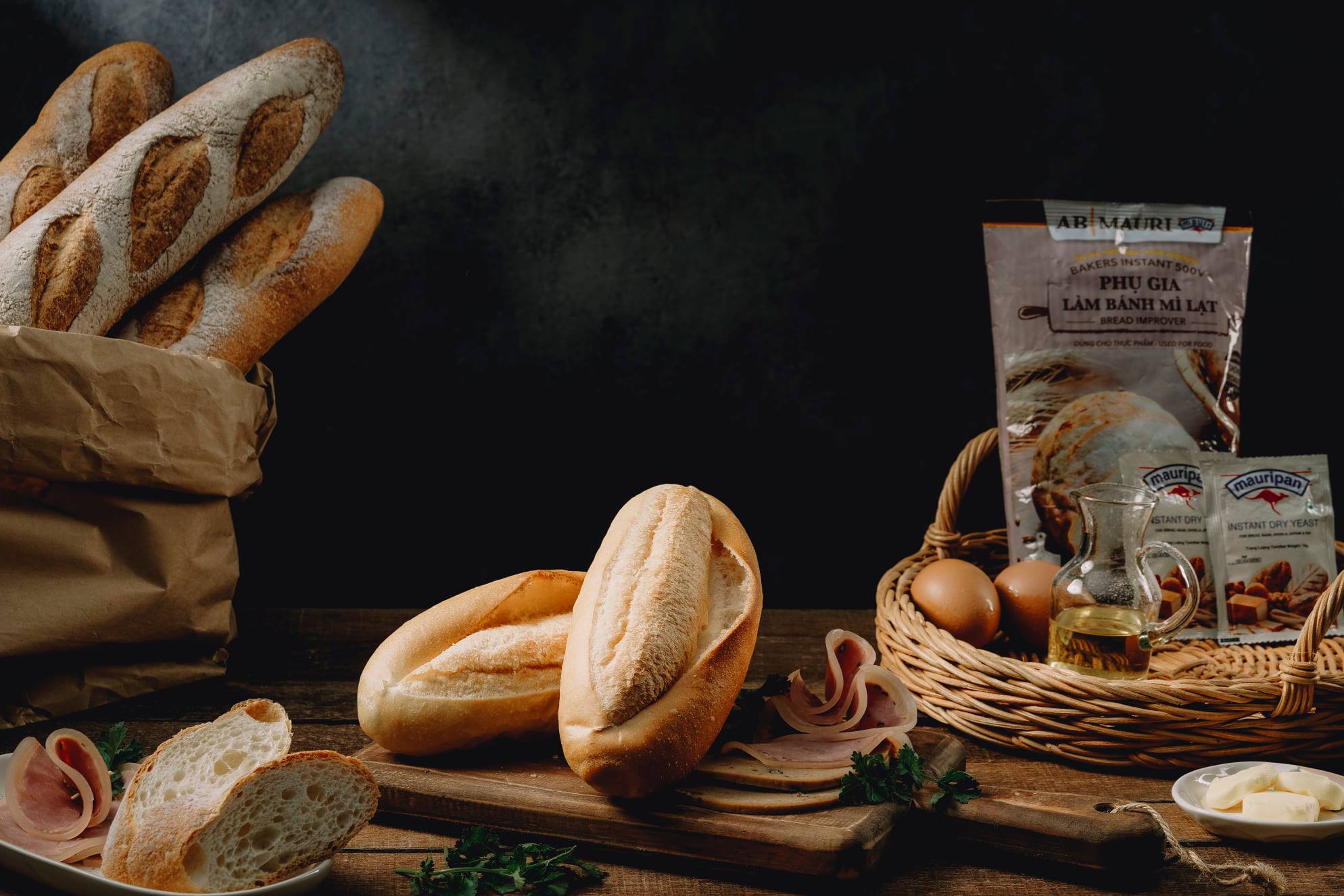Men khô lạt bánh mì  Mauripan 500g