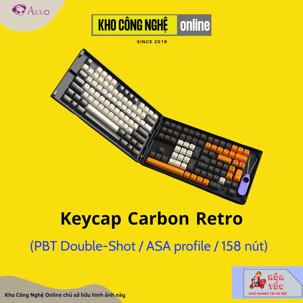 AKKO Keycap set – Carbon Retro