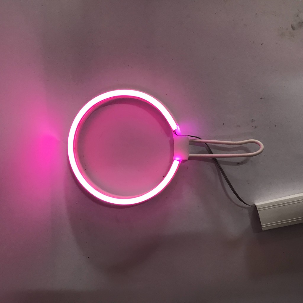 Vòng Hào Quang Đèn Led Neon 12 cm (Gồm Cả Nguồn 220 V)