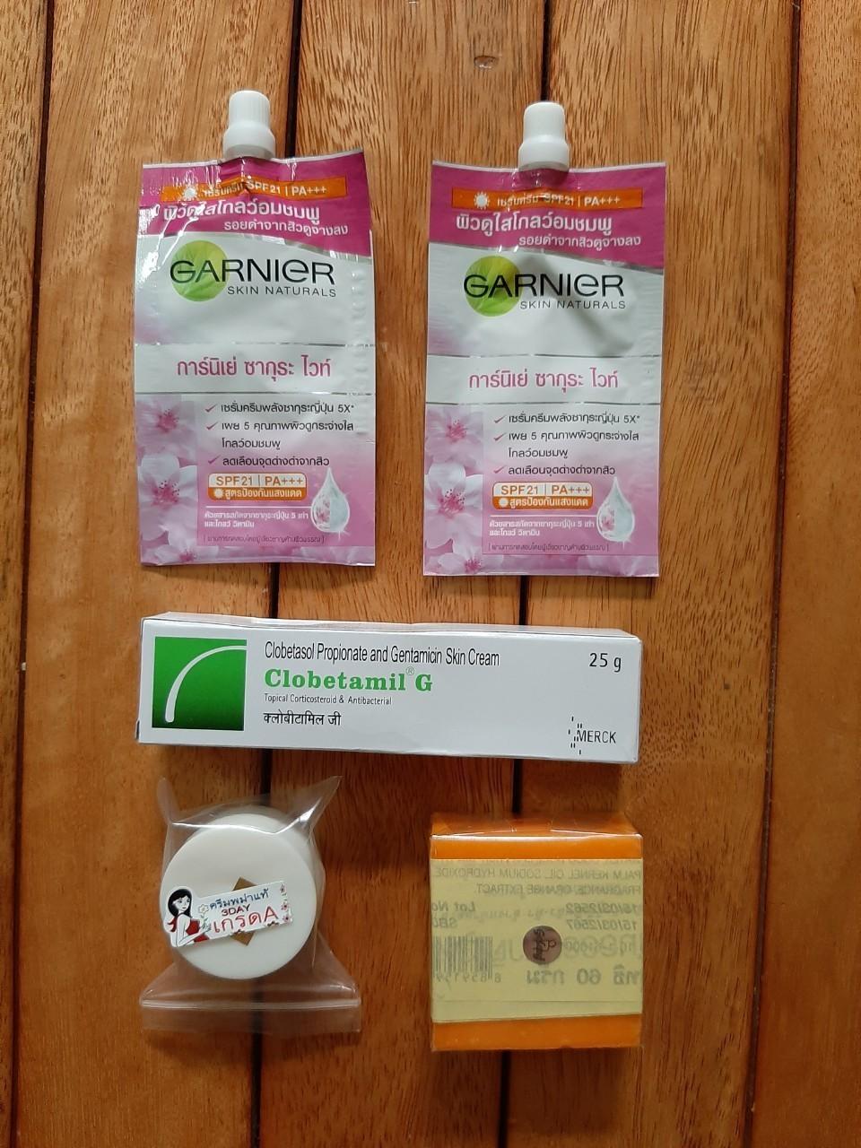 BỘ 5 SP CLOBETAMIL G NÁM MỤN  TÀN NHANG