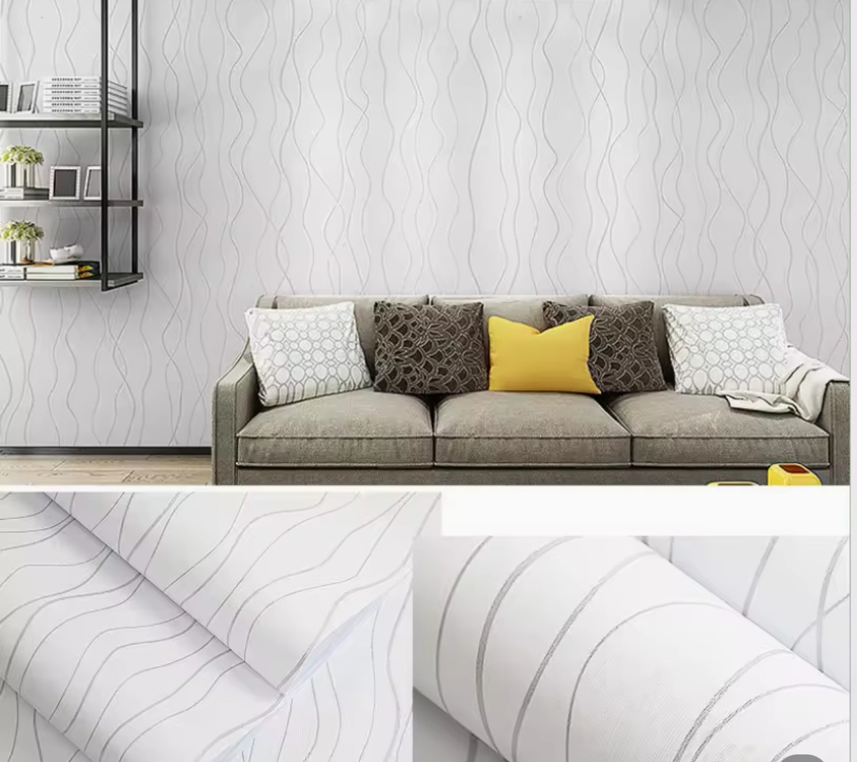Combo 10m Decal dán tường - Giấy dán tường 3D có sẵn keo chống nước khổ rộng 0.45m