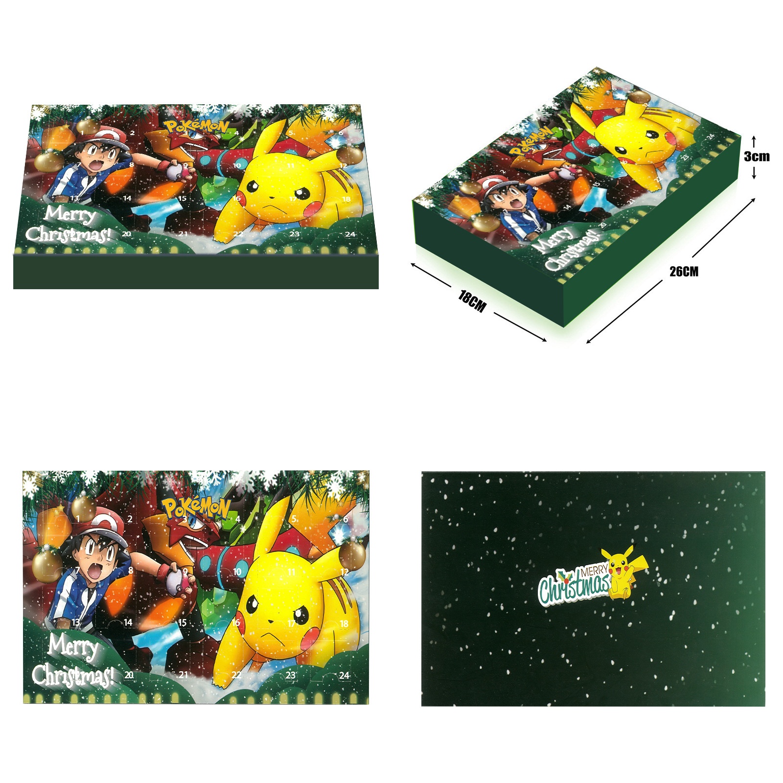 Hộp quà Pokemon Christmas Advent Calendar 24pcs