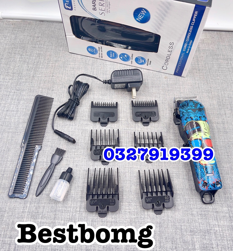 Tông đơ cắt tóc cao cấp BESTBOMG Cờ Mỹ