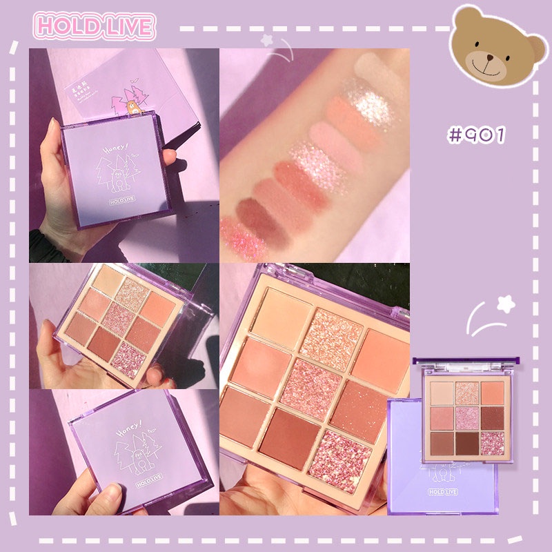Bảng Phấn Mắt 9 Ô Màu Hold Live Maddie Bear HL469