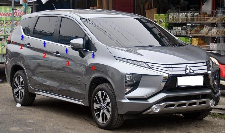[Miễn Phí Lắp Đặt Cho Khách Hàng Tại Hà Nội] NẸP CHÂN KÍNH INOX MITSUBISHI XPANDER BẢN MT