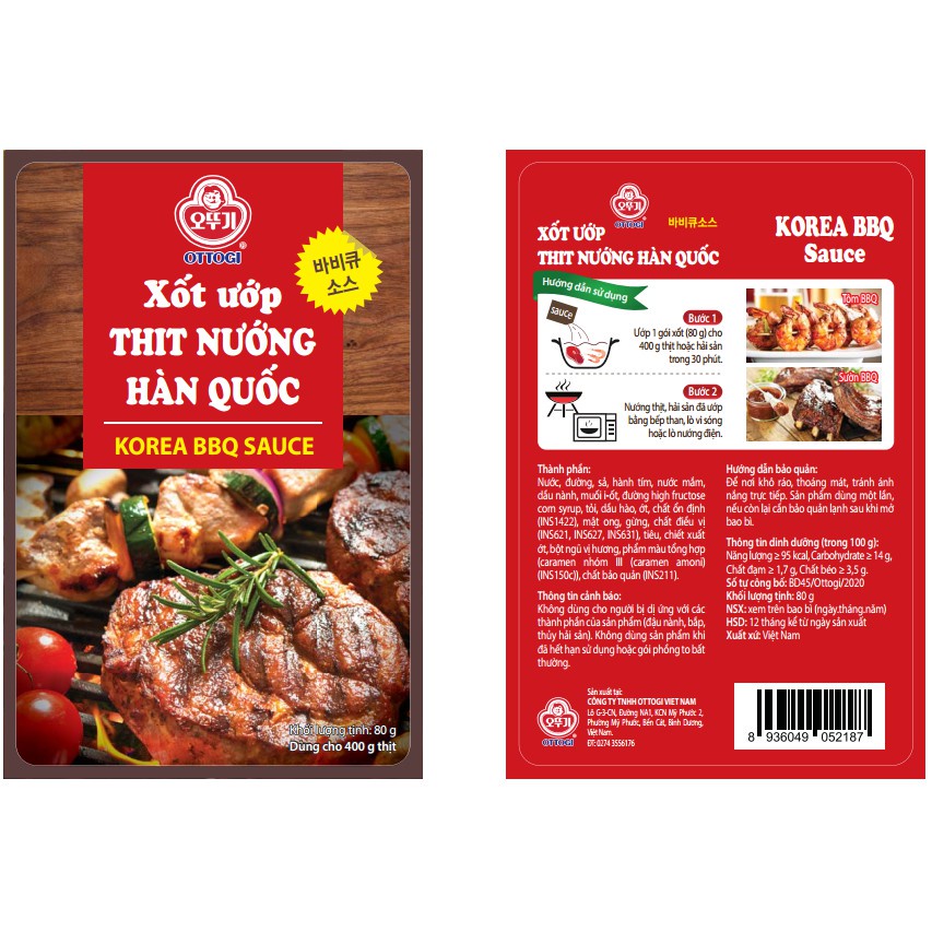 Xốt Ướp Thịt Nướng Truyền Thống OTOKI 80g