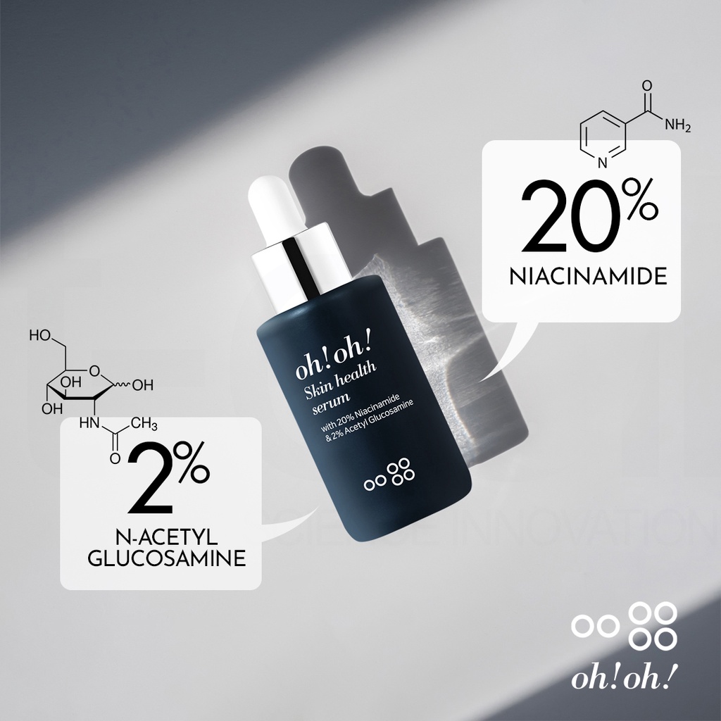 Tinh Chất oh!oh! Skin Health Serum (with 20% Niacinamide & 2% Acetyl Glucosamine) (10ml - 30ml)