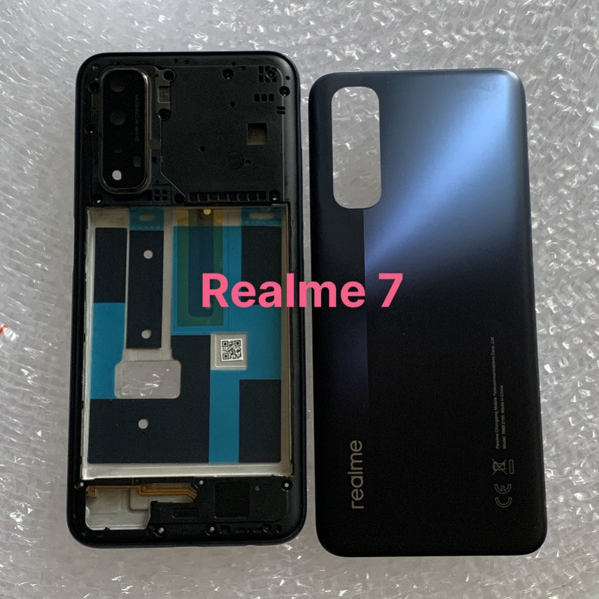 Bộ vỏ zin new Realme 7 (bộ có lưng sườn phím kính camera)