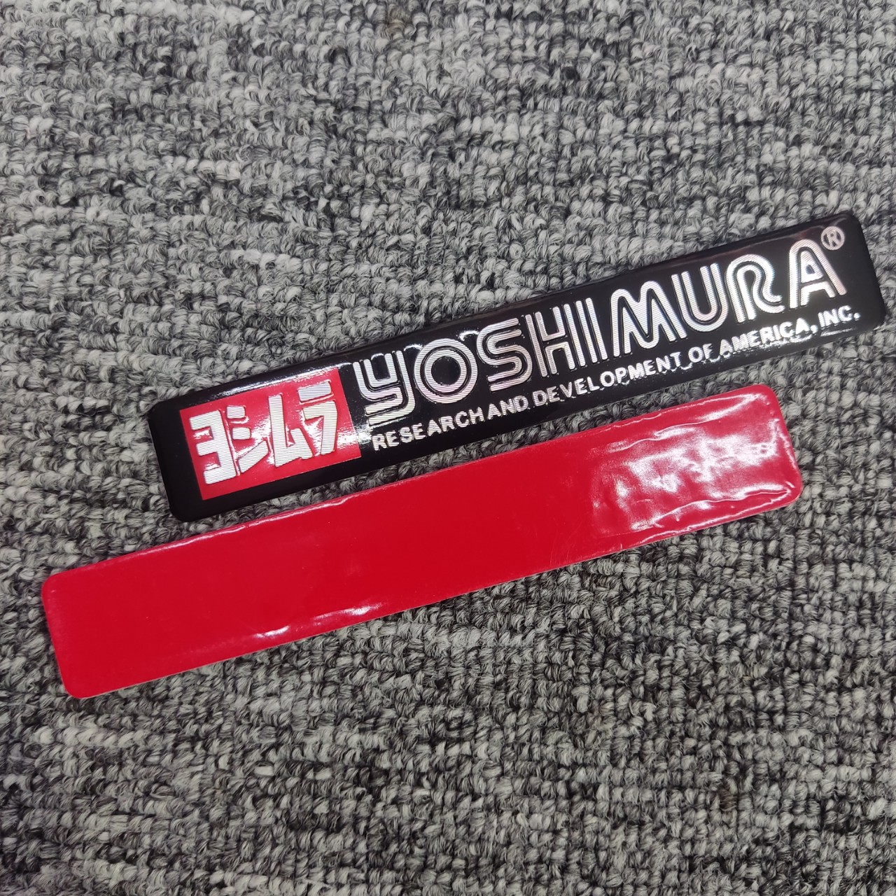 Tem nhôm dán Pô Yoshimura dài 12x2.6 cm