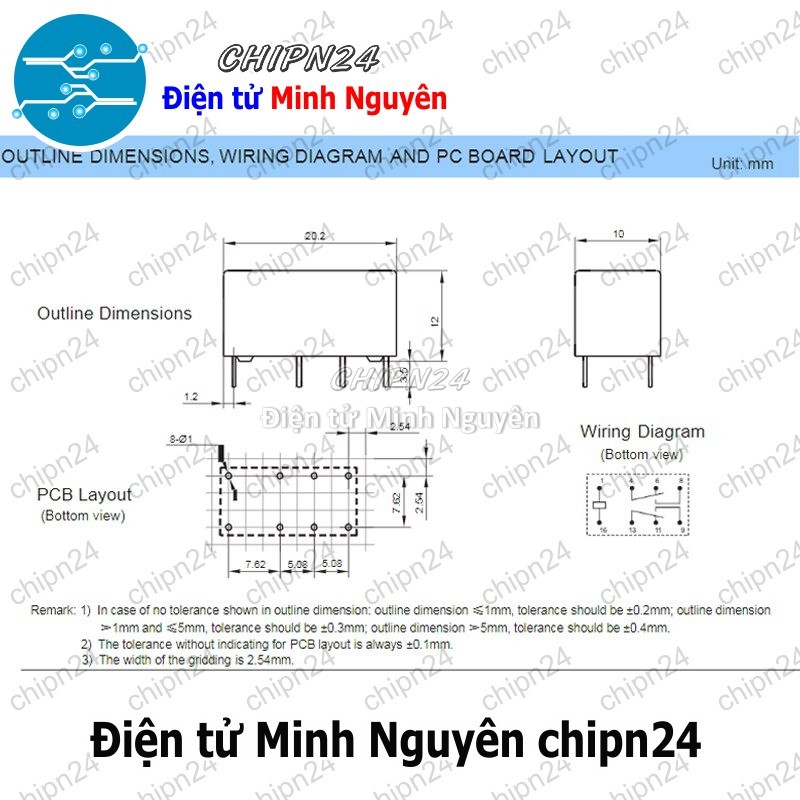 [1 con] (F196) Relay HK19F 8 chân 1A (3V/5V/9V/12V/24V HK19F-DC5V-SHG HK19F-DC12V-SHG HK19F-DC24V-SHG) - [Chọn Loại] - HHH.00115