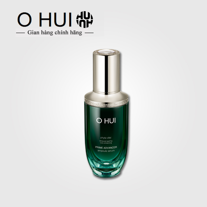 Tinh chất chống lão hóa OHUI Prime Advancer Ampoule Serum (4ml) - Serum Ohui xanh; tinh chất Ohui xanh