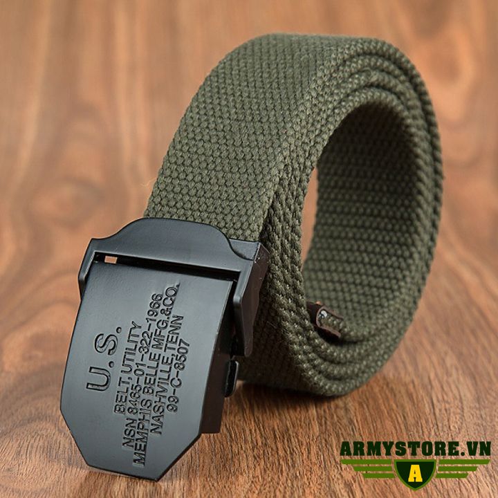 [HCM]Dây thắt lưng lính mỹ cao cấp ARM-832 (Xanh lính)