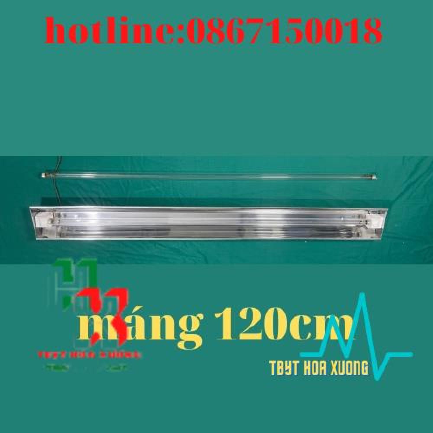 Đèn Cực Tím , Đèn Diệt Khuẩn Không Khí , Đèn UV ( Com Bo Máng + Bóng UV 120cm )