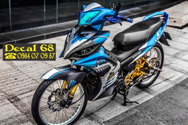 Tem Trùm Cá Mập 135 Xanh Bạc - C-14545