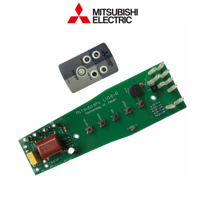 Bộ mạch điều khiển quạt đứng Mitsubishi LV16 RR/RS/RT và điều khiển quạt Mitsubishi