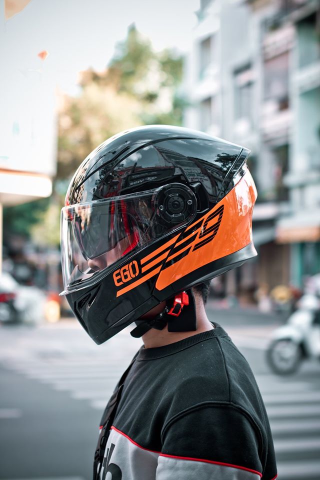 Mũ bảo hiểm lật hàm 2 kính EGO E9 (chính hãng)