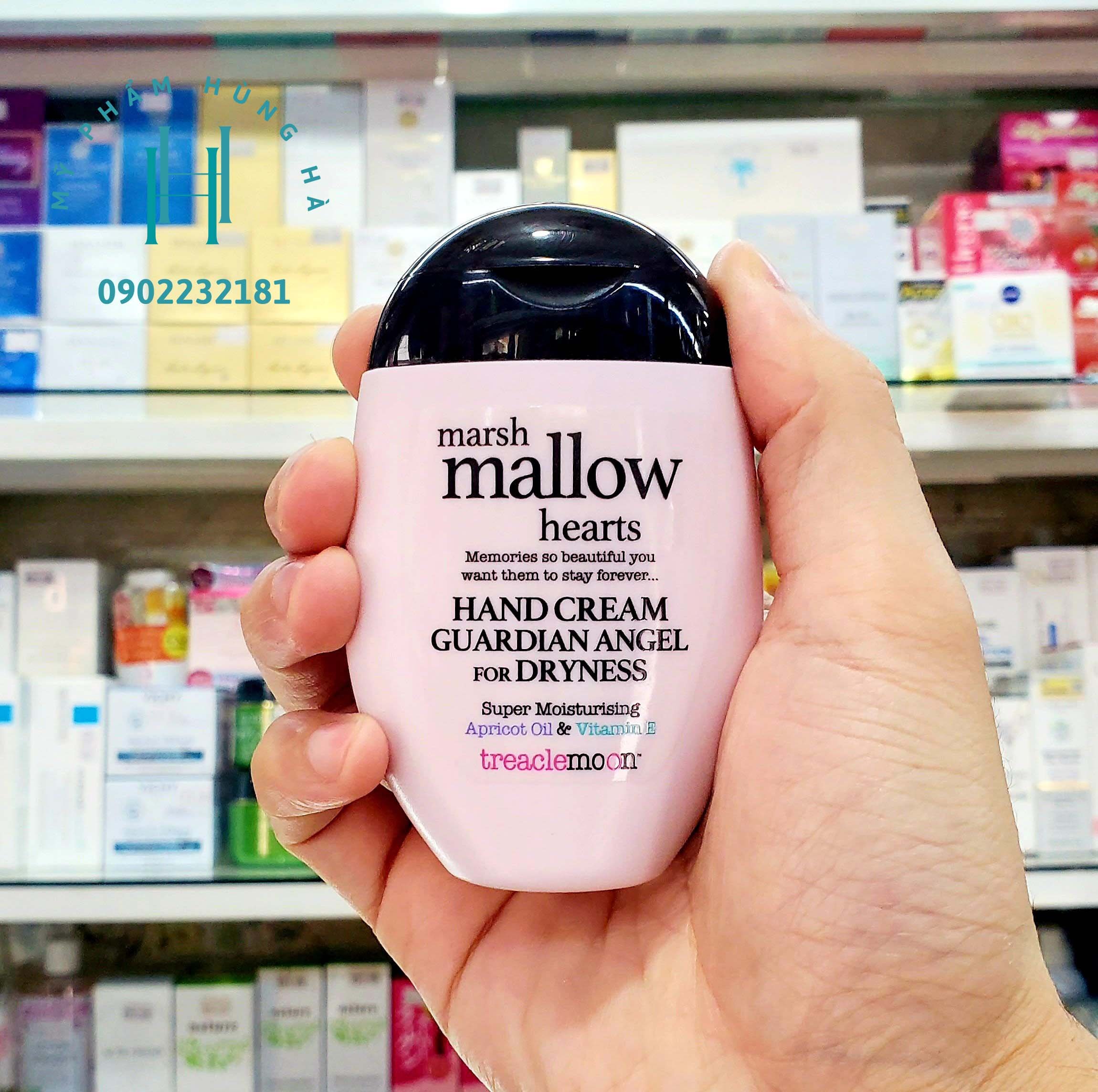Kem dưỡng tay Treaclemoon, hương kẹo ngọt Treaclemoon Marsh Mallow Hand Cream 75ml
