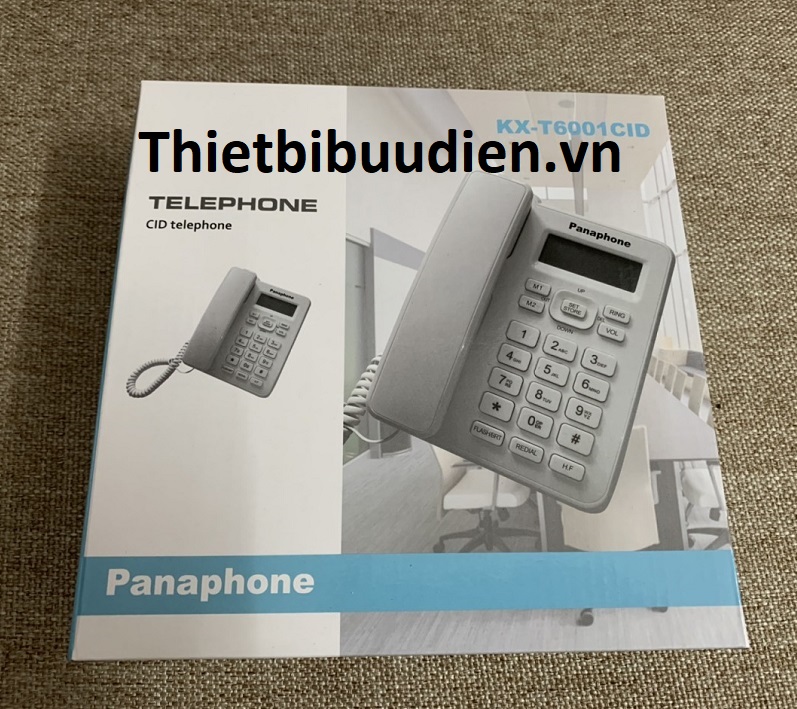 Điện thoại để bàn hiển thị số KX-T6001CID