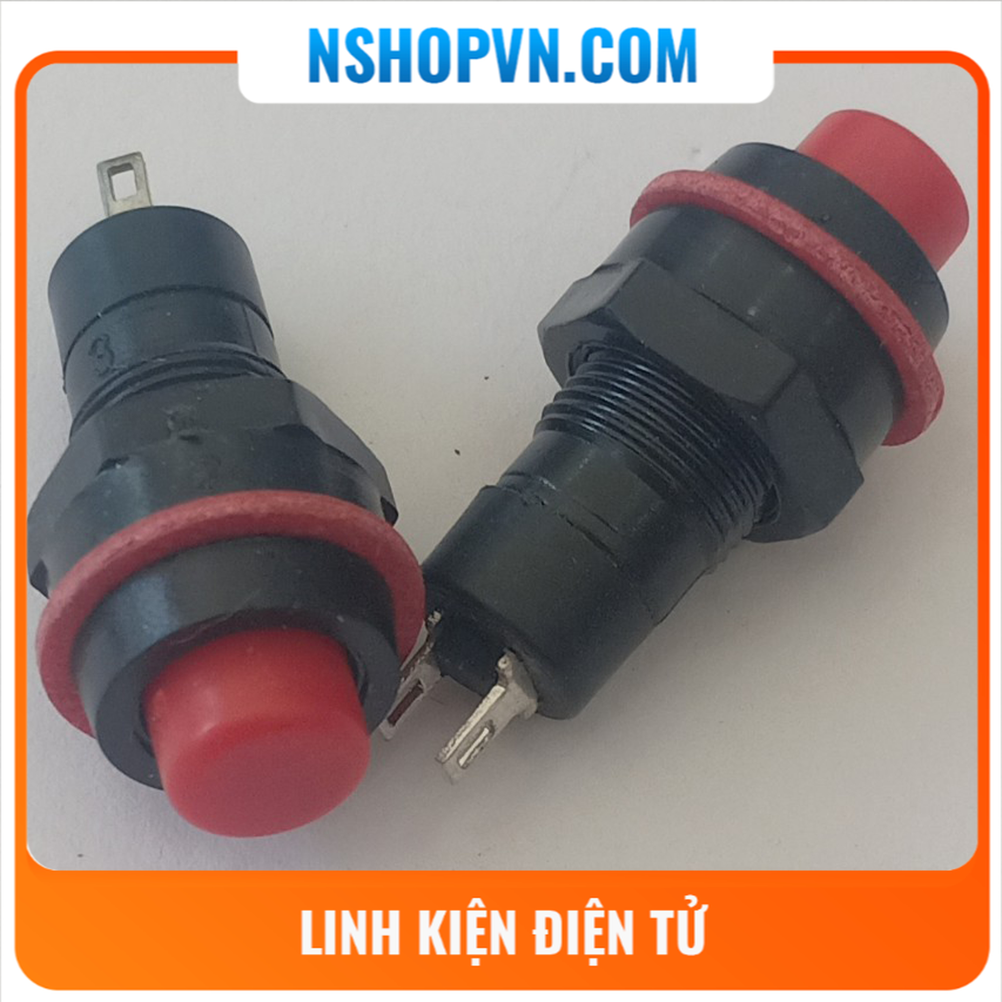 2 Nút nhấn tự giữ DS-213 (đỏ)