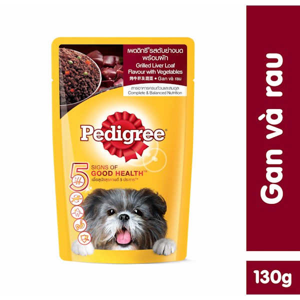 PEDIGREE - COMBO 17 - 6 x 130gr/gói (Mix vị)