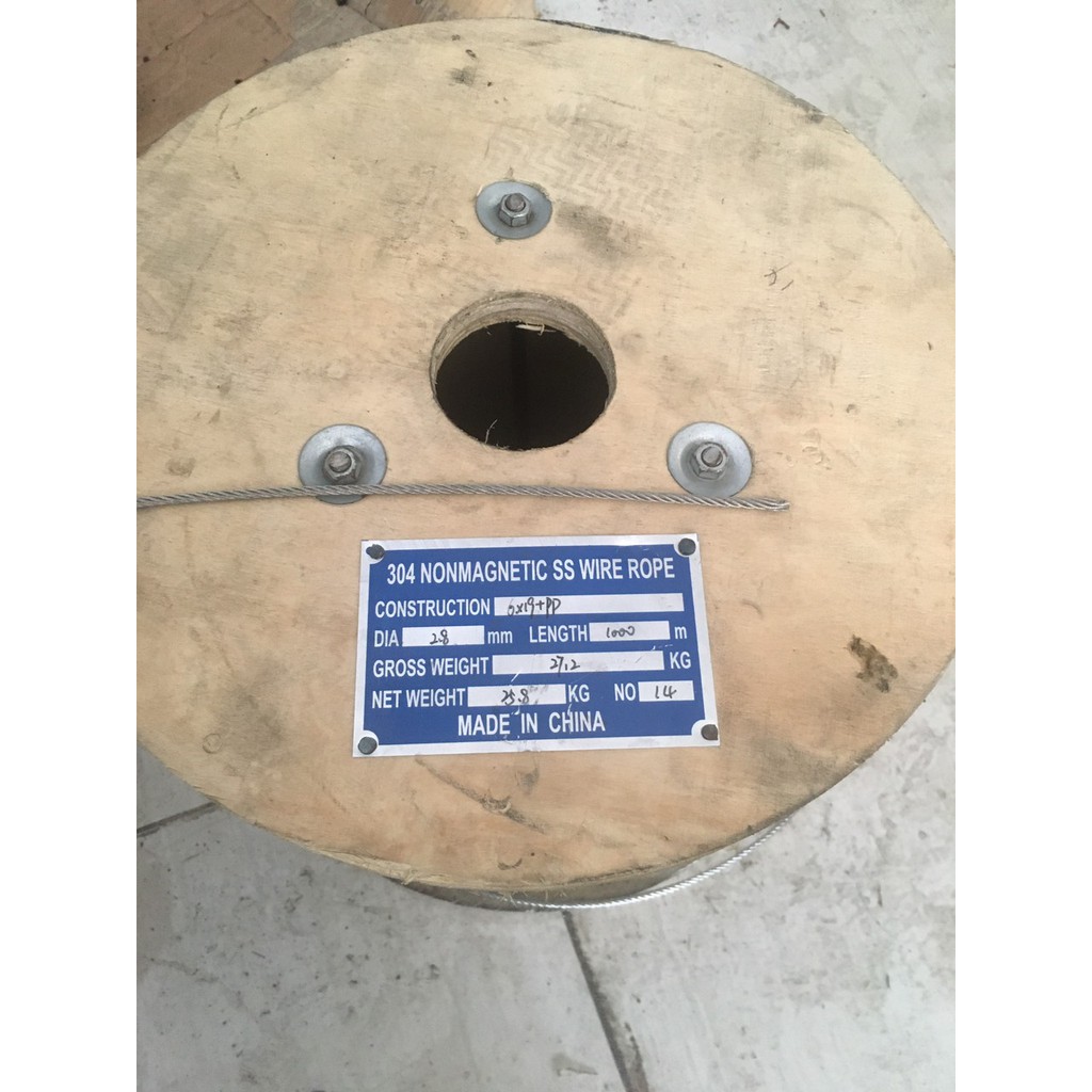 [6k/m] Dây cáp inox 304, đường kính 3 ly. capthepgiasi.