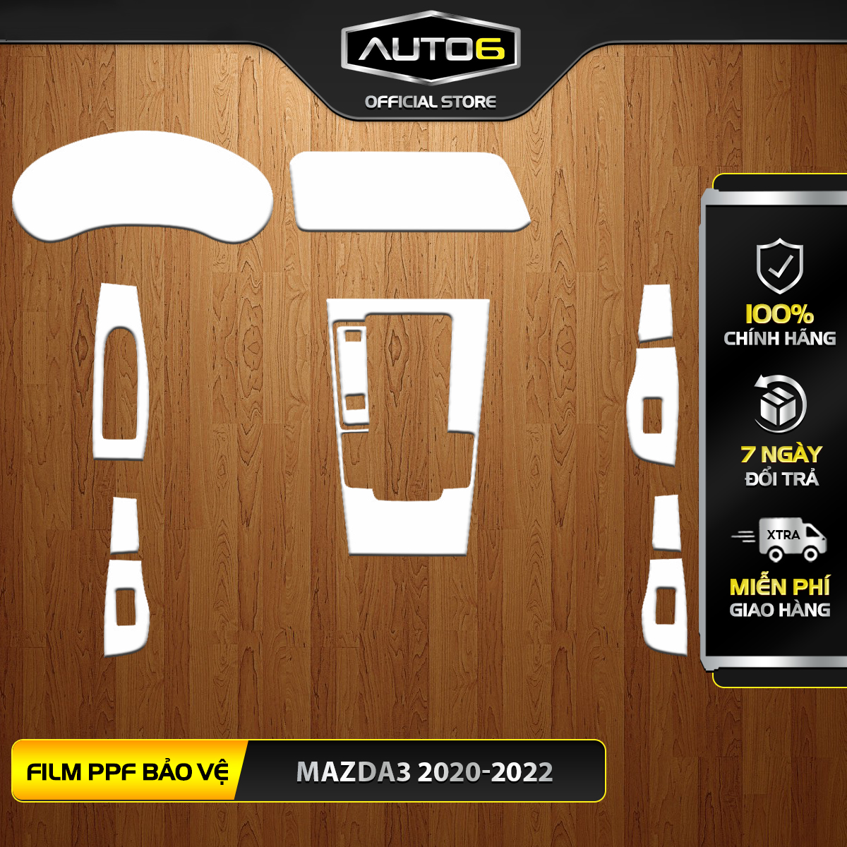 MAZDA 3 [ 2020 - 2024 ] - Film PPF dán bảo vệ nội thất ô tô [ FULL BỘ ], chống xước, làm mờ đi các vết xước cũ hiệu quả, giữ lại độ zin cho xe của bạn