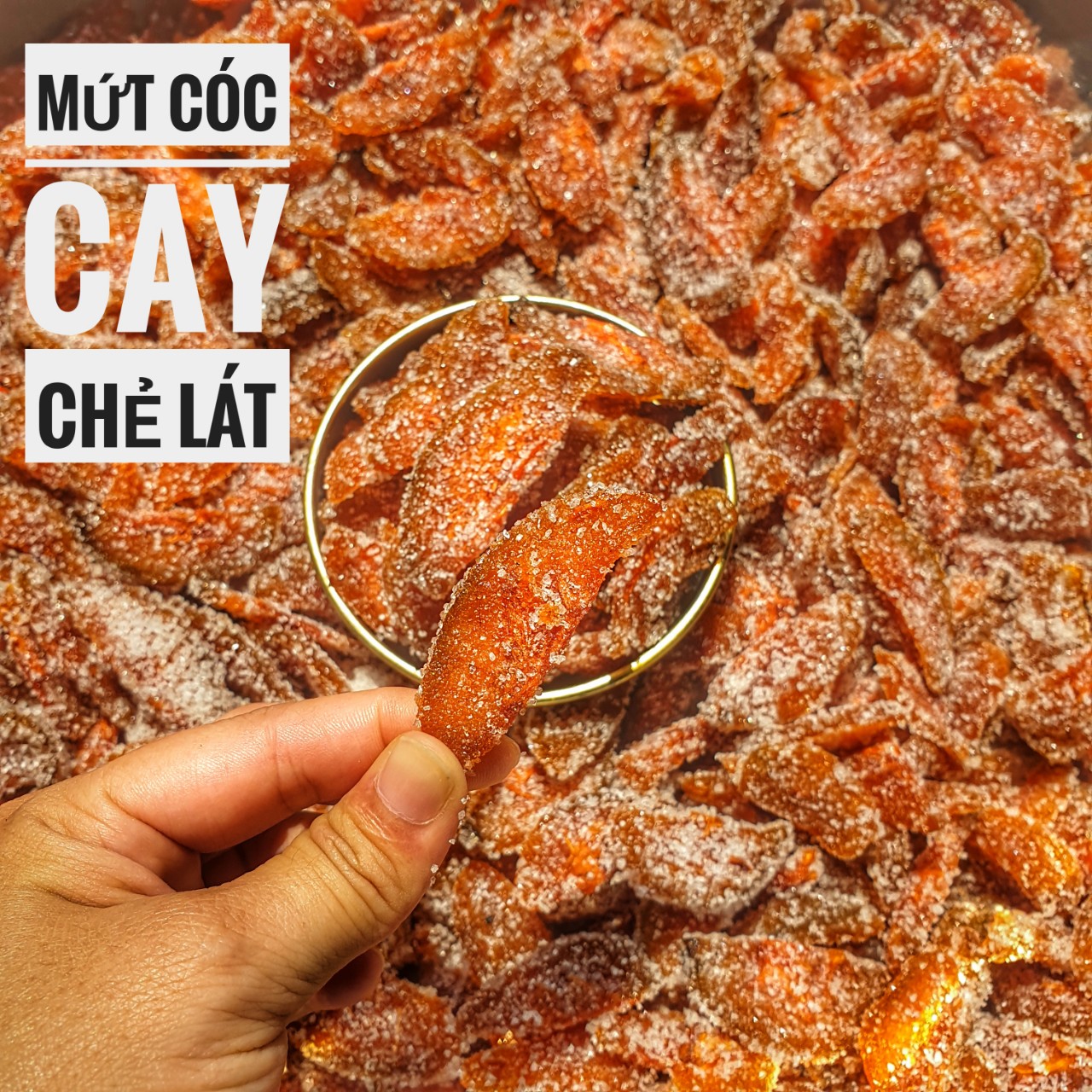 MỨT CÓC CAY CHẺ LÁT 1KG - mứt tết - đồ ăn vặt