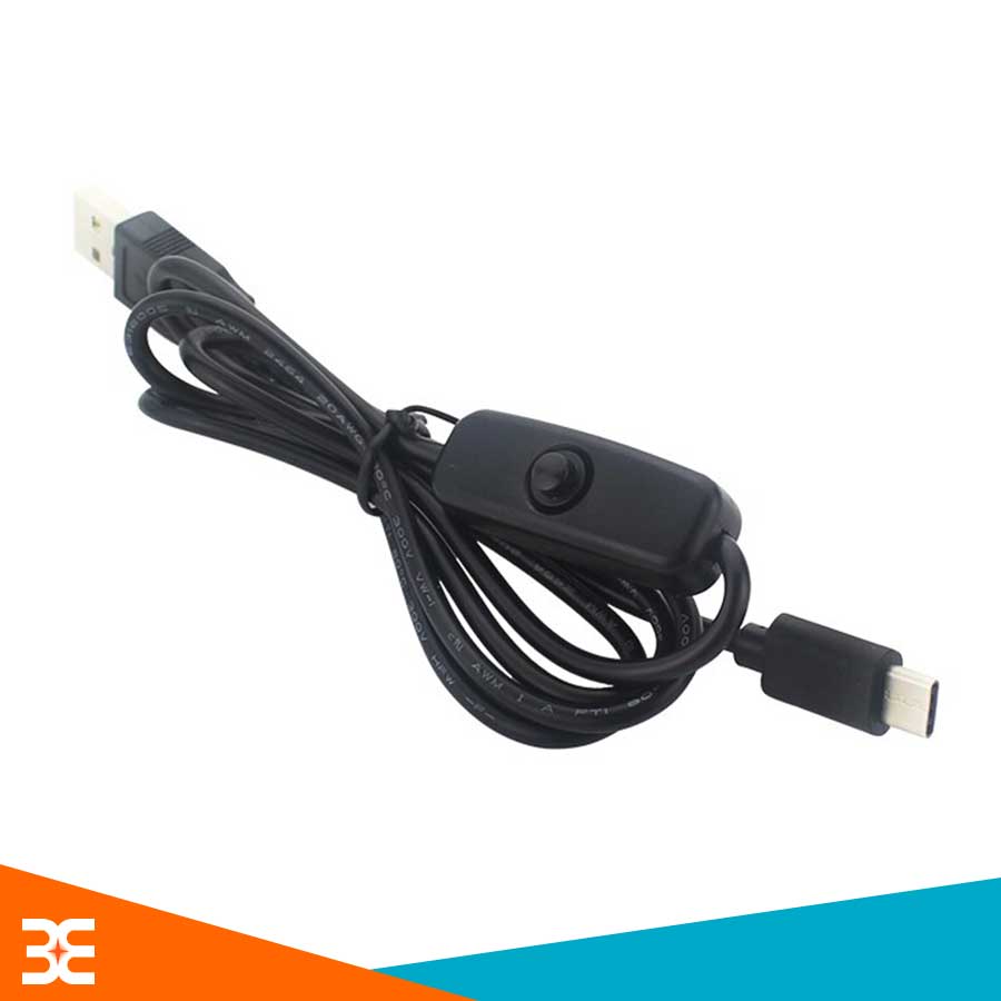 Cáp Nguồn Raspberry Pi 4B Cáp Chuyển Đổi Nguồn 5V3A Giao Diện USB Type-C