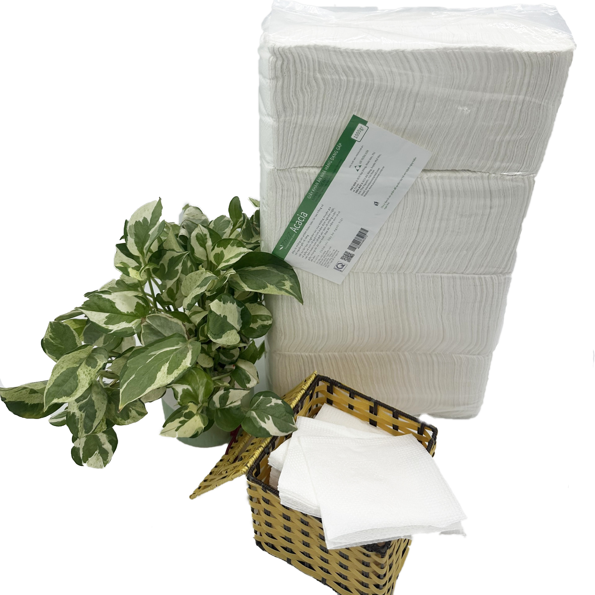 Giấy ăn cân dạng gấp Acacia túi 1kg