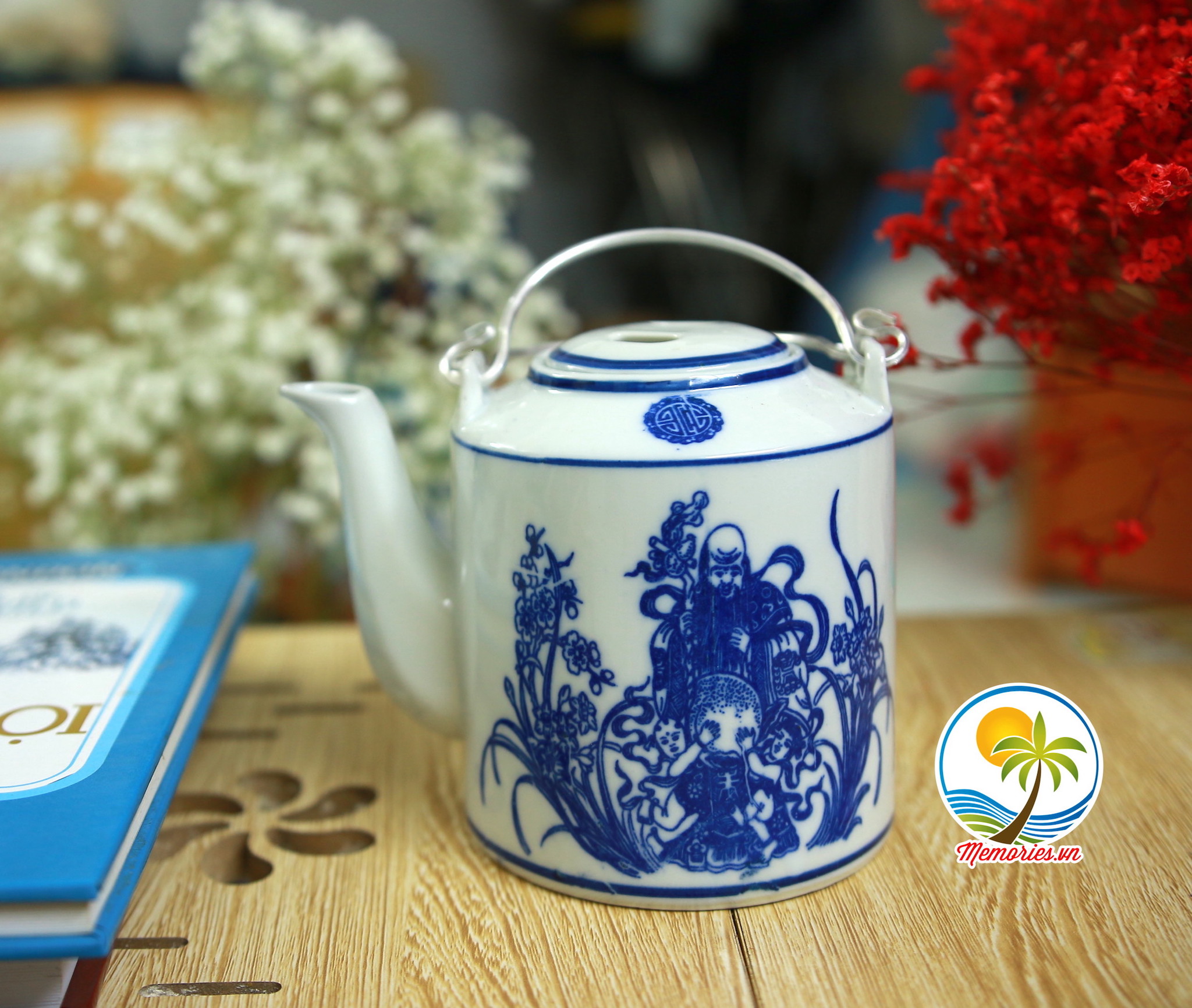 Bình Trà,  Ấm Tích Rót Trà Việt Nam Xưa (Hình Giao Ngẫu Nhiên)