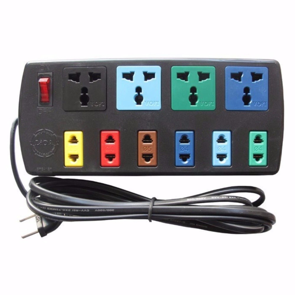 [HCM]Ổ cắm điện Lioa 10 lỗ có công tắc dây dài 2m5