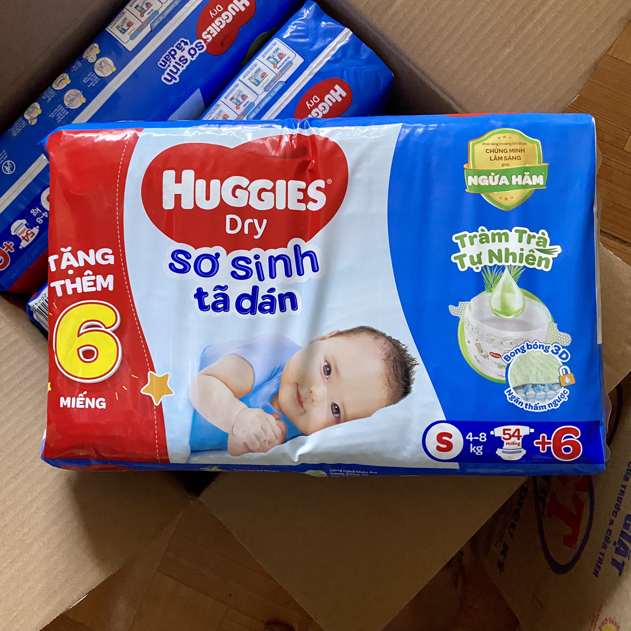 TÃ DÁN HUGGIES SKINPERFECT S54+6 MIẾNG